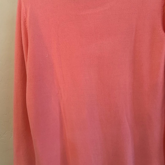 Marled Coral or Peach Long Sleeve Top Long Sleeves - Picture 7 of 7